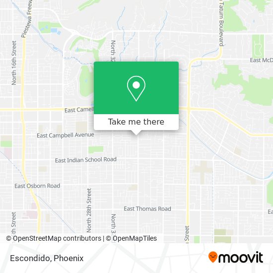 Escondido map