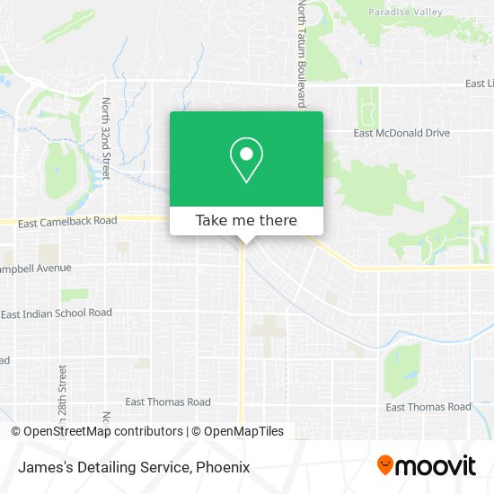 James's Detailing Service map