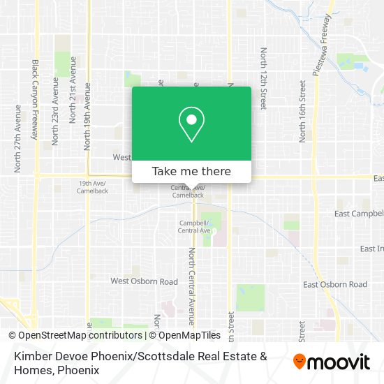 Mapa de Kimber Devoe Phoenix / Scottsdale Real Estate & Homes