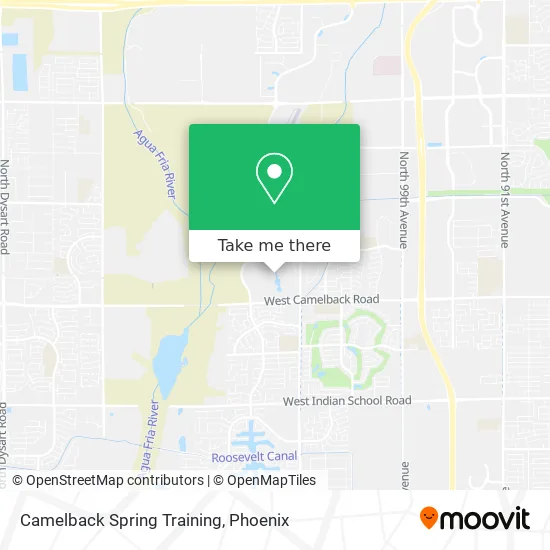 Camelback Spring Training map