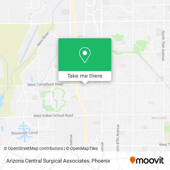 Mapa de Arizona Central Surgical Associates