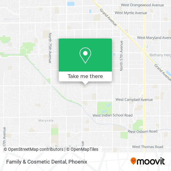 Family & Cosmetic Dental map