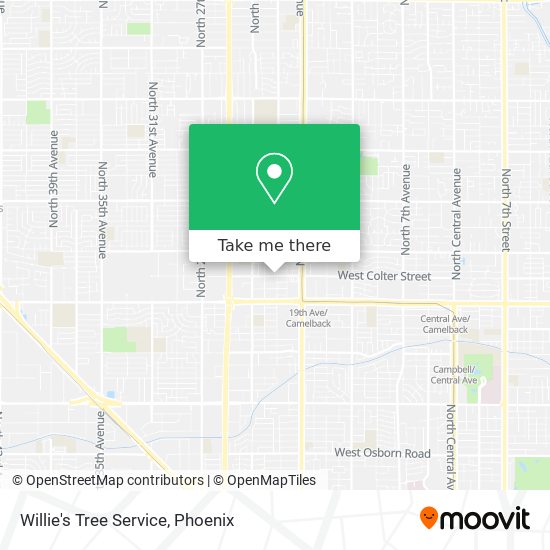 Willie's Tree Service map