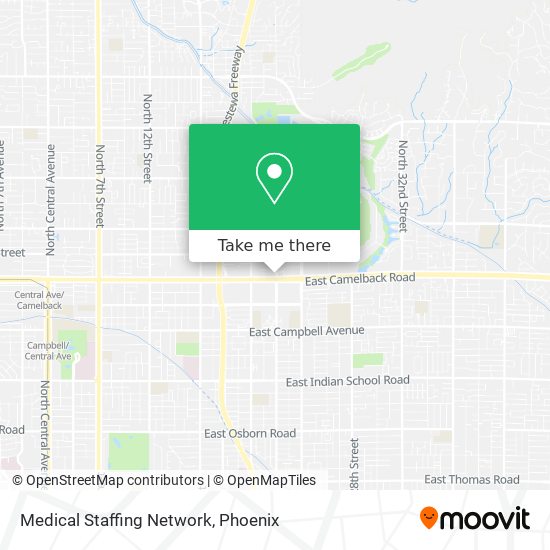 Mapa de Medical Staffing Network