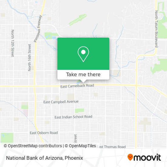 Mapa de National Bank of Arizona