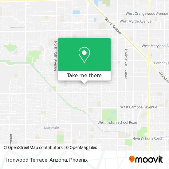 Ironwood Terrace, Arizona map