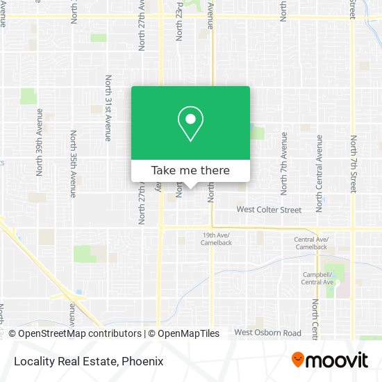 Locality Real Estate map