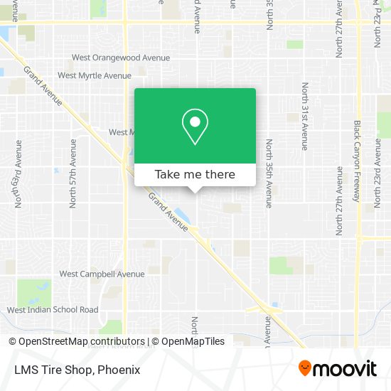 Mapa de LMS Tire Shop