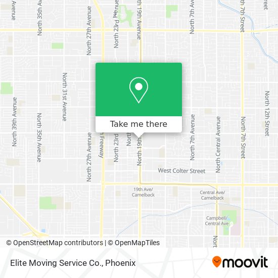 Elite Moving Service Co. map