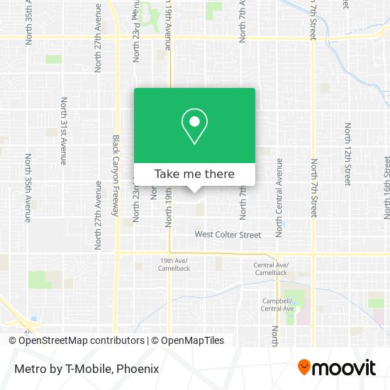 Metro by T-Mobile map