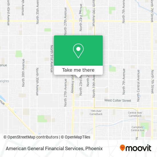 American General Financial Services map