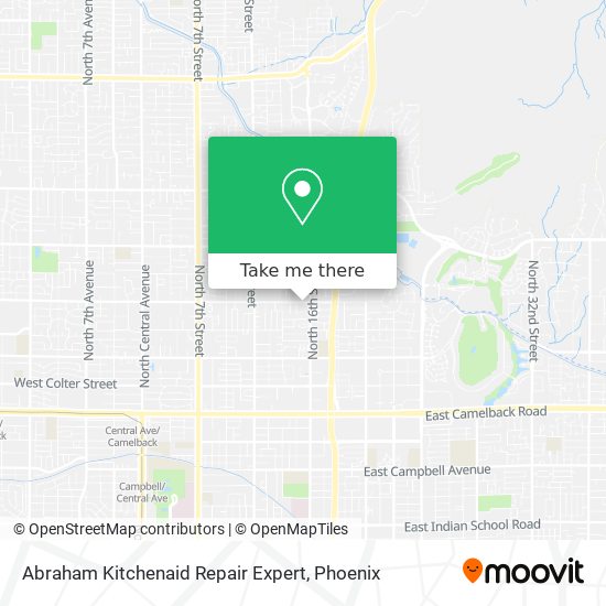 Mapa de Abraham Kitchenaid Repair Expert