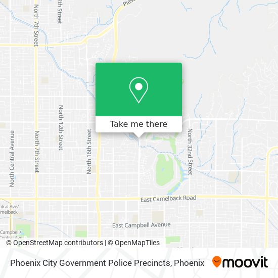 Phoenix City Government Police Precincts map