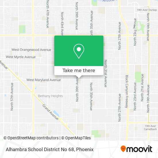 Alhambra School District No 68 map