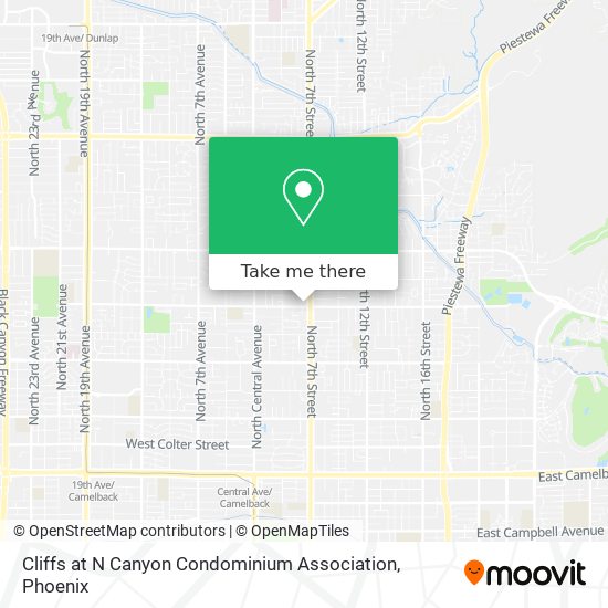 Cliffs at N Canyon Condominium Association map