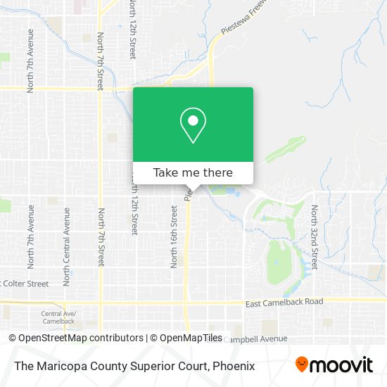 The Maricopa County Superior Court map