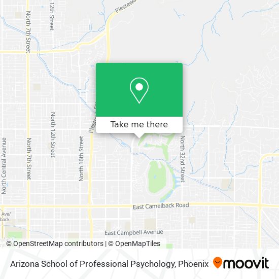 Arizona School of Professional Psychology map