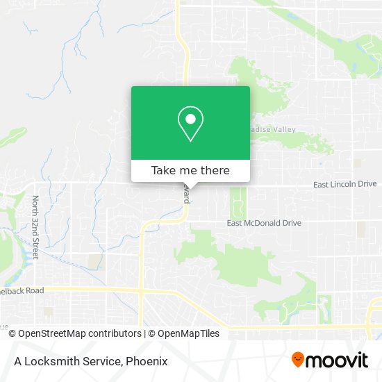 A Locksmith Service map