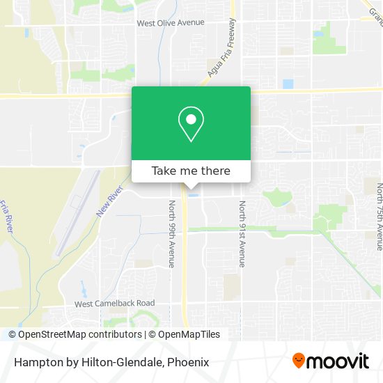 Hampton by Hilton-Glendale map