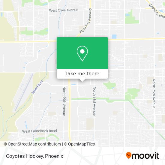 Coyotes Hockey map