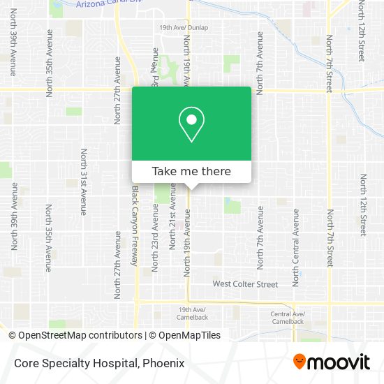 Core Specialty Hospital map