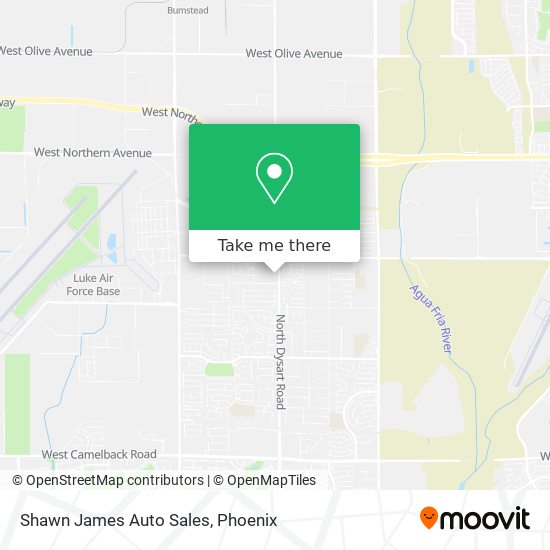 Shawn James Auto Sales map