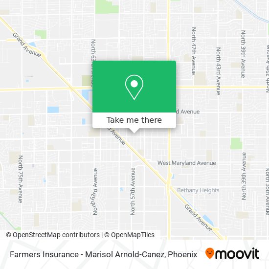 Farmers Insurance - Marisol Arnold-Canez map