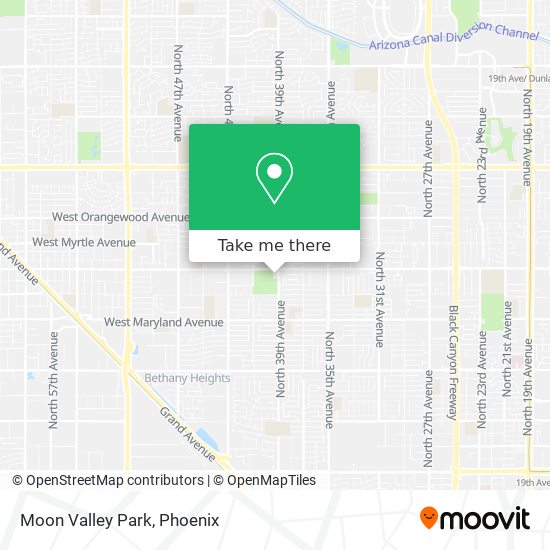 Mapa de Moon Valley Park