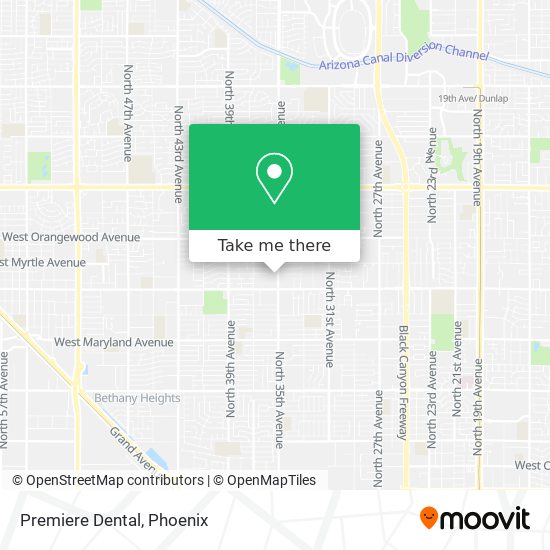 Premiere Dental map