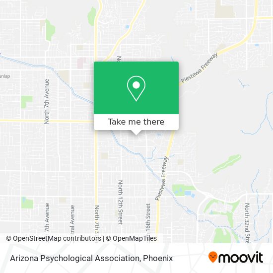Mapa de Arizona Psychological Association