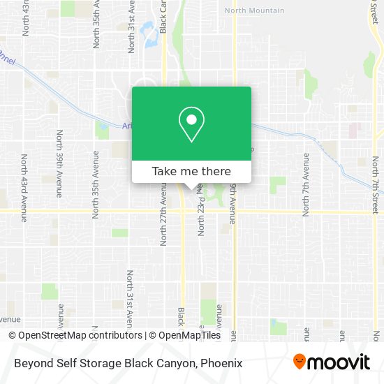 Mapa de Beyond Self Storage Black Canyon