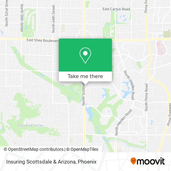 Mapa de Insuring Scottsdale & Arizona