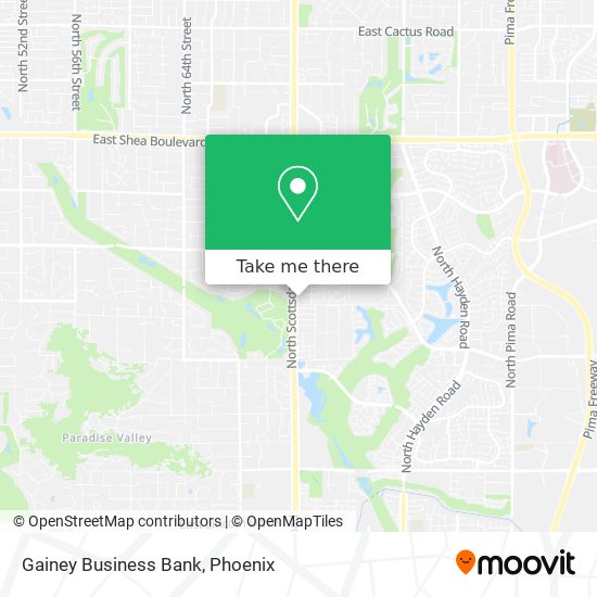Gainey Business Bank map