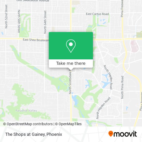 Mapa de The Shops at Gainey