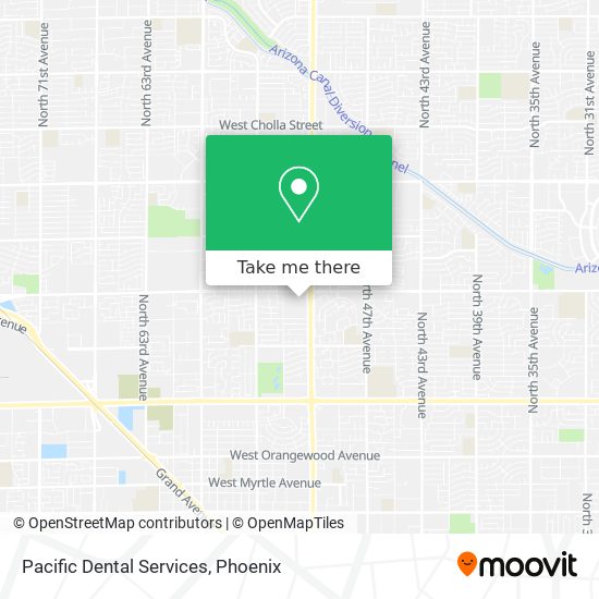 Pacific Dental Services map