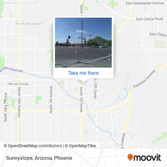 Sunnyslope, Arizona map