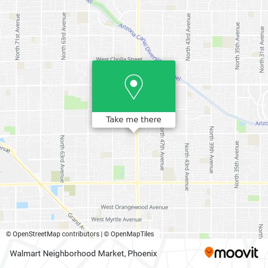 Walmart Neighborhood Market map