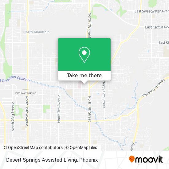 Desert Springs Assisted Living map