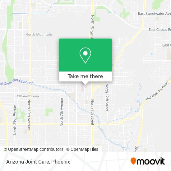 Arizona Joint Care map