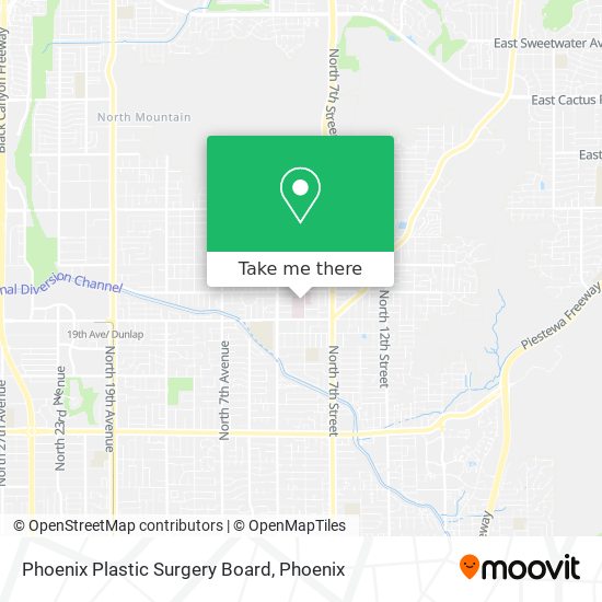 Phoenix Plastic Surgery Board map