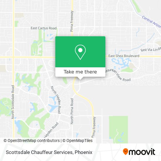 Scottsdale Chauffeur Services map