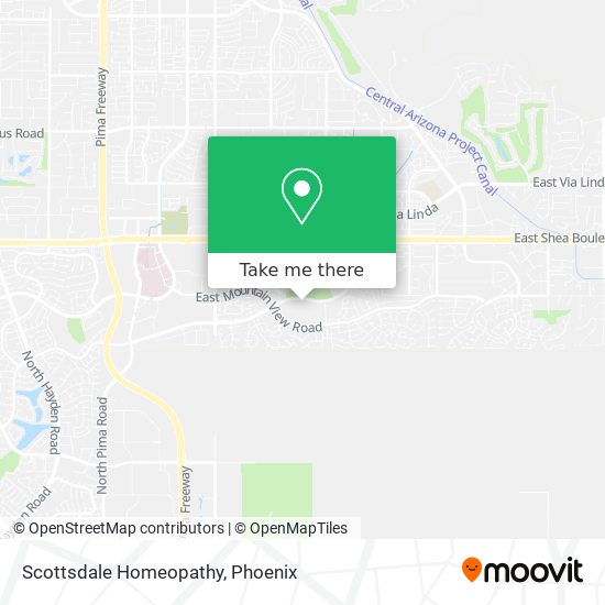 Scottsdale Homeopathy map