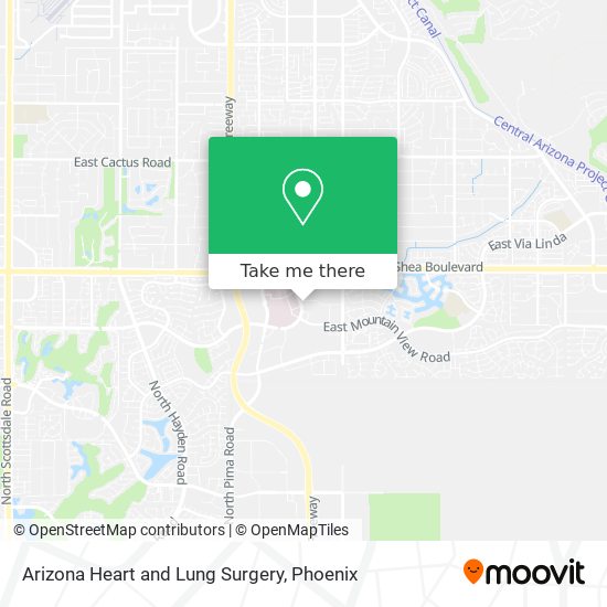 Mapa de Arizona Heart and Lung Surgery
