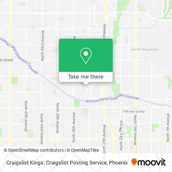 Craigslist Kings: Craigslist Posting Service map
