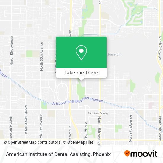 American Institute of Dental Assisting map