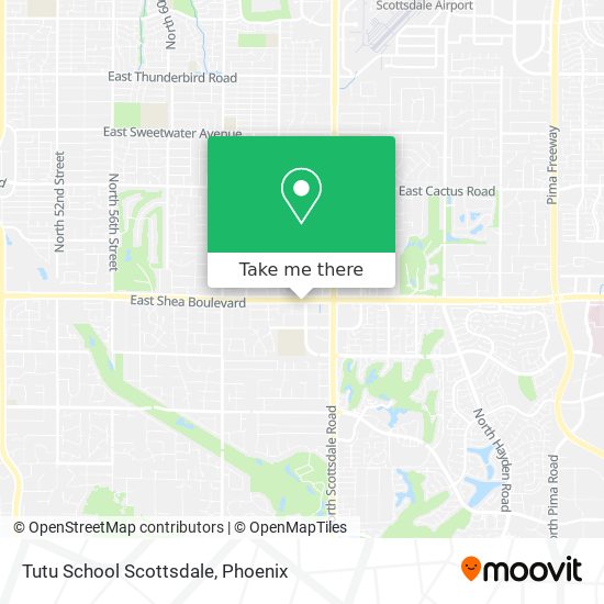 Mapa de Tutu School Scottsdale