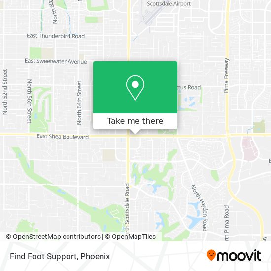 Mapa de Find Foot Support