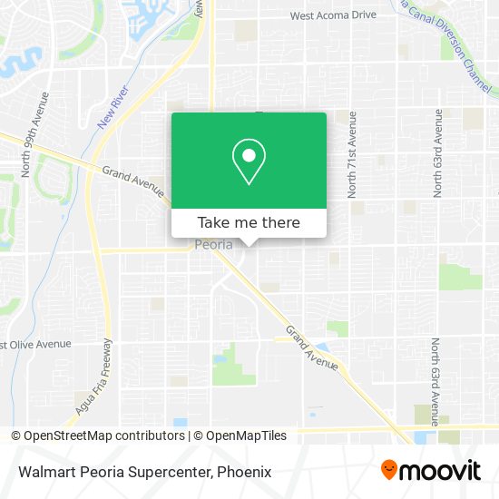 Walmart Peoria Supercenter map