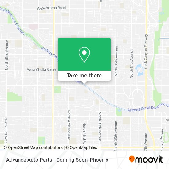 Advance Auto Parts - Coming Soon map