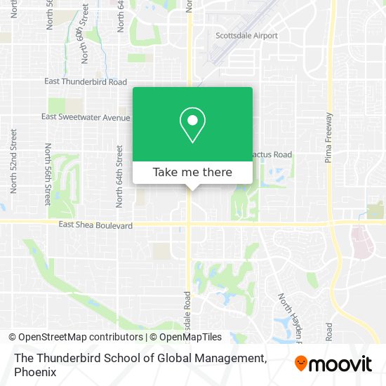 Mapa de The Thunderbird School of Global Management